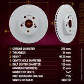 ORIGINAL EQUIPMENT PRECISION: All brake rotors meet or exceed the manufacturing and quality standards of original equipment manufacturers (OEM)
